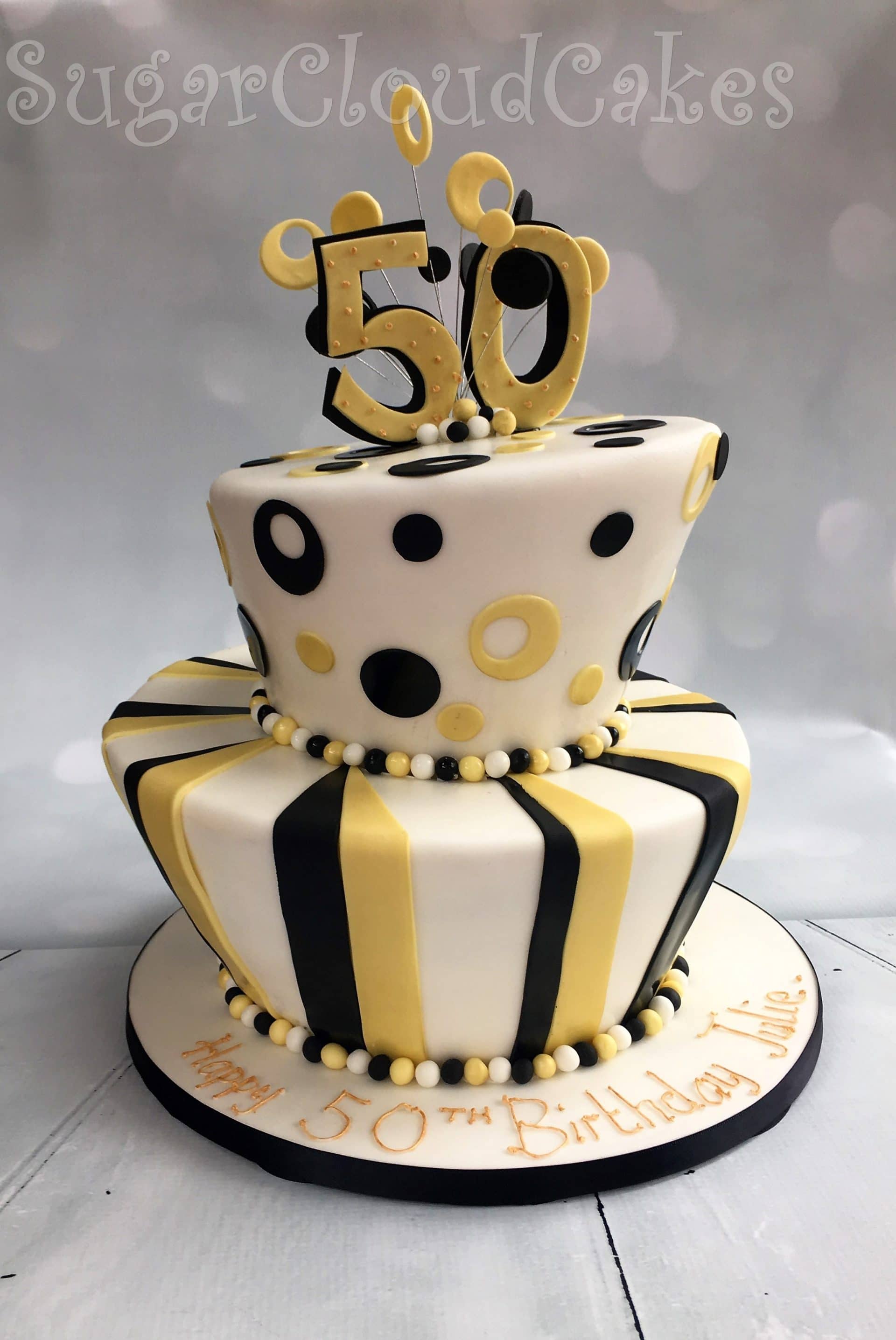 Sugar Cloud Cakes Cake Designer Nantwich Crewe Cheshire 50th Birthday Celebration Cake