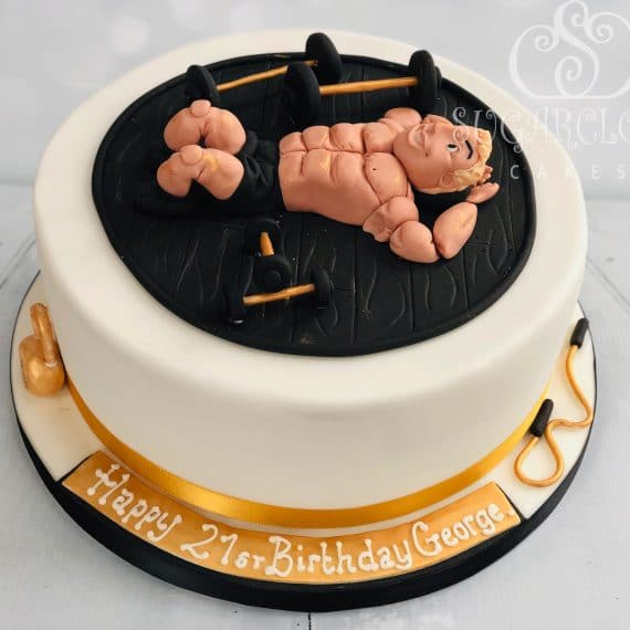 21st Birthday Gym Themed Cake, Crewe