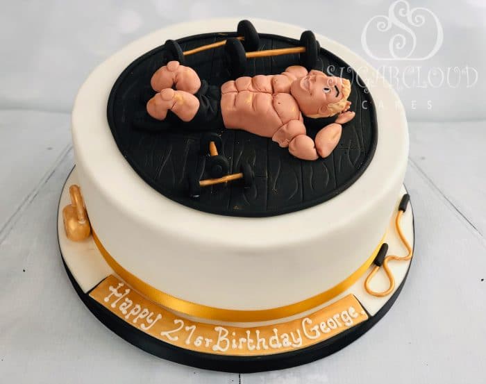 21st Birthday Gym Themed Cake, Crewe