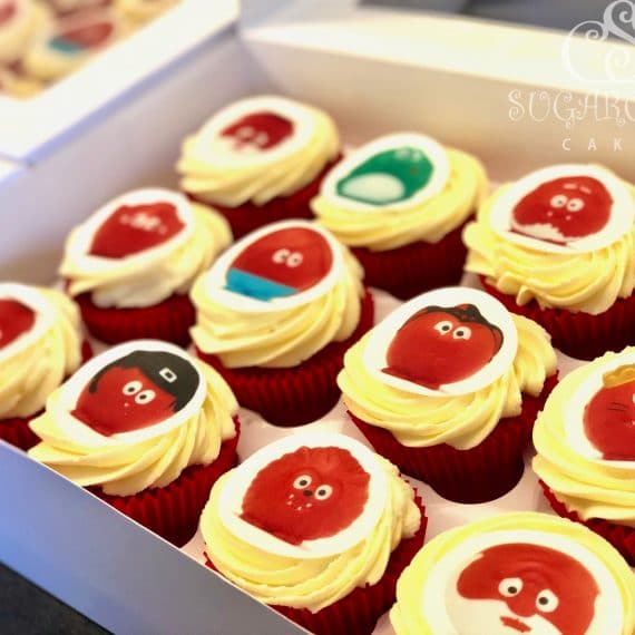 Red Nose Day Cupcakes 2