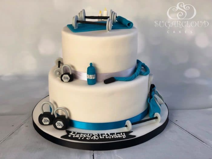 Gym birthday cake