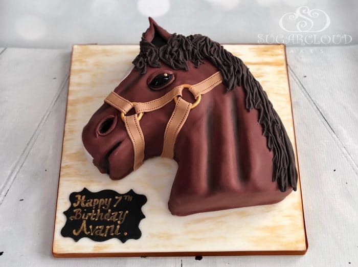 Horse Themed Birthday Cake