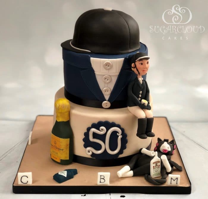 50th Birthday Horse Dressage Cake
