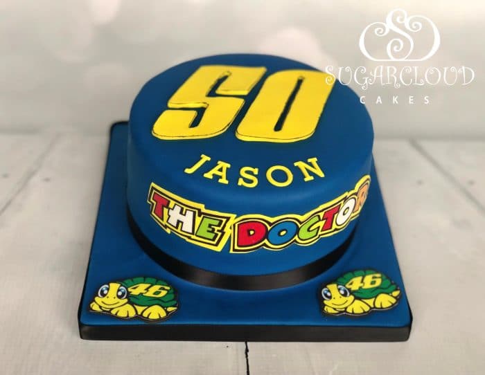 A Valentino Rossi Themed 50th Birthday Cake, Crewe