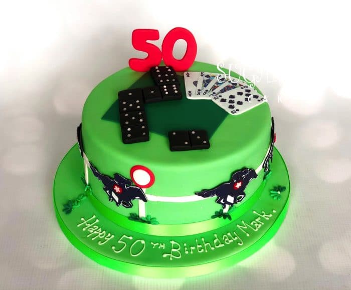 A Gambling Themed 50th Birthday Cake, Wistaston