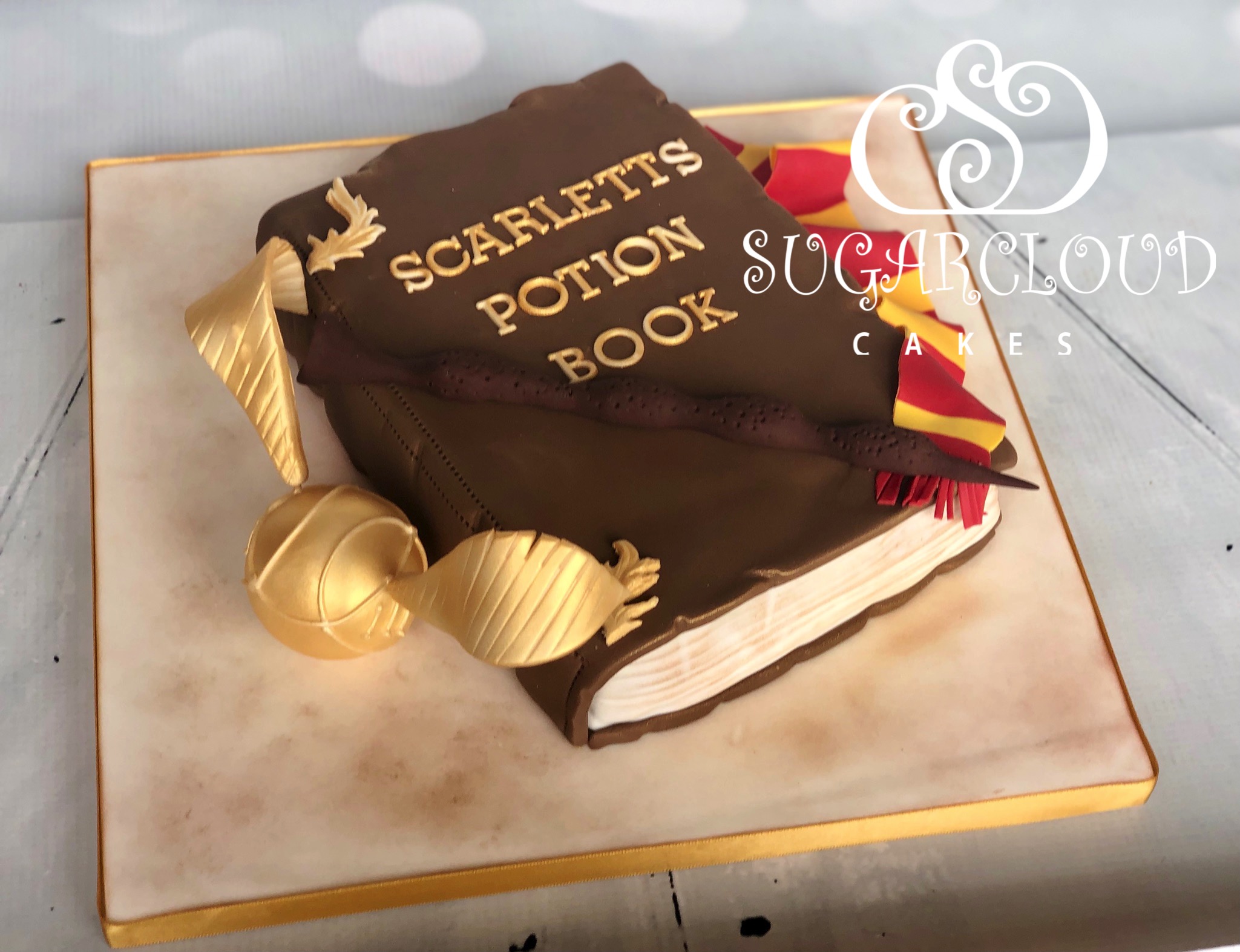 A dairy free and hens egg free Harry Potter themed birthday cake