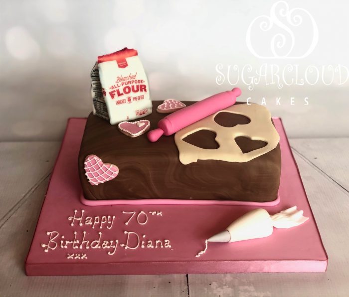 A Baking Themed 70th Birthday Cake, Crewe