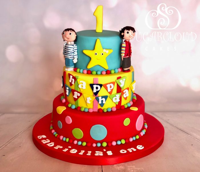 A Little Baby Bum Themed 1st Birthday Cake