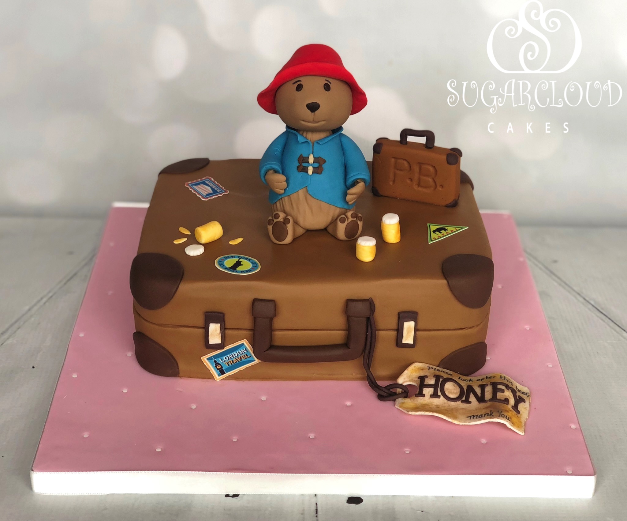 A Vegan Chocoalte Paddington Bear Birthday Cake