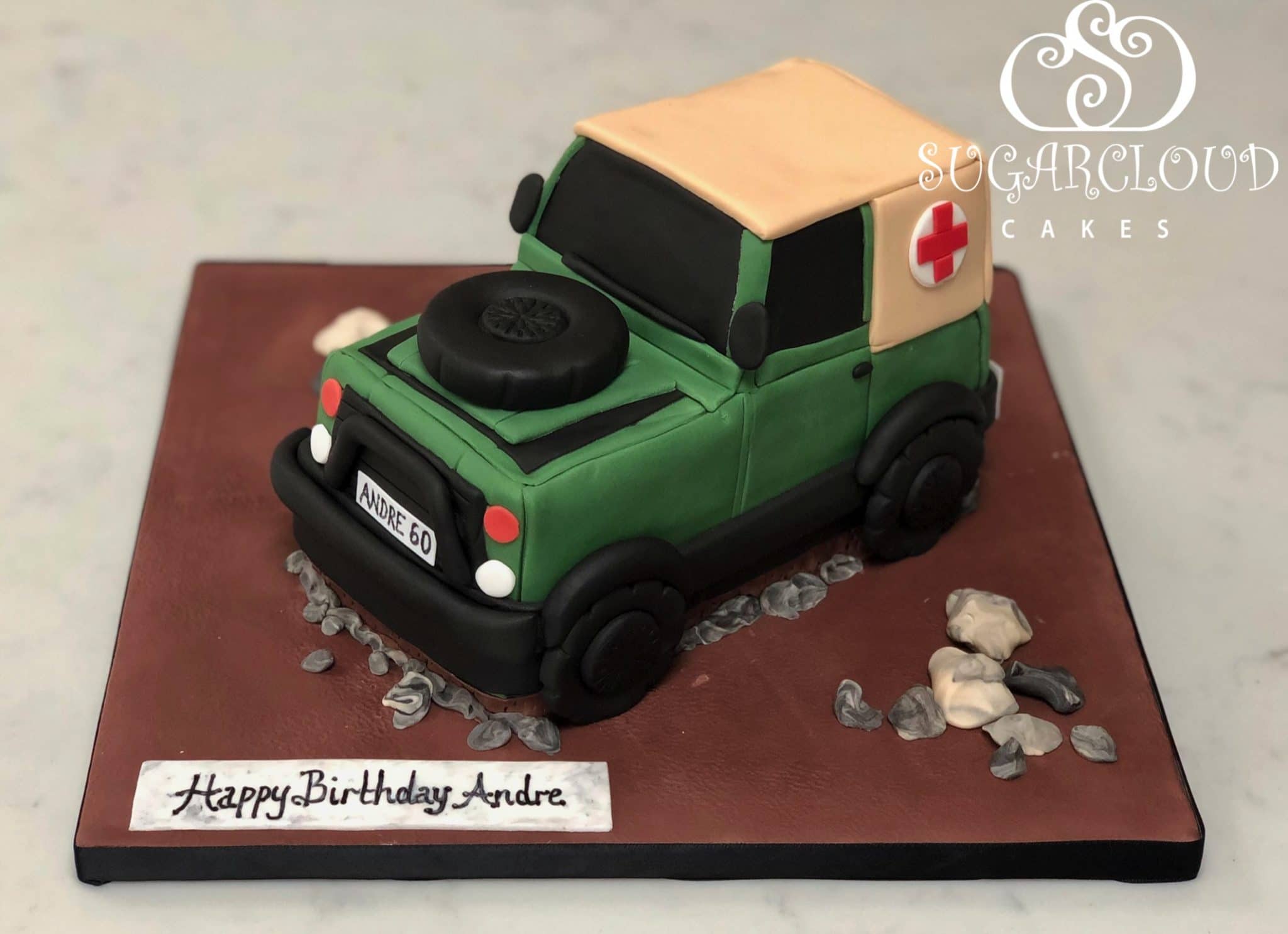 A Red Cross Land Rover Medic Vehicle for André's 60th Birthday