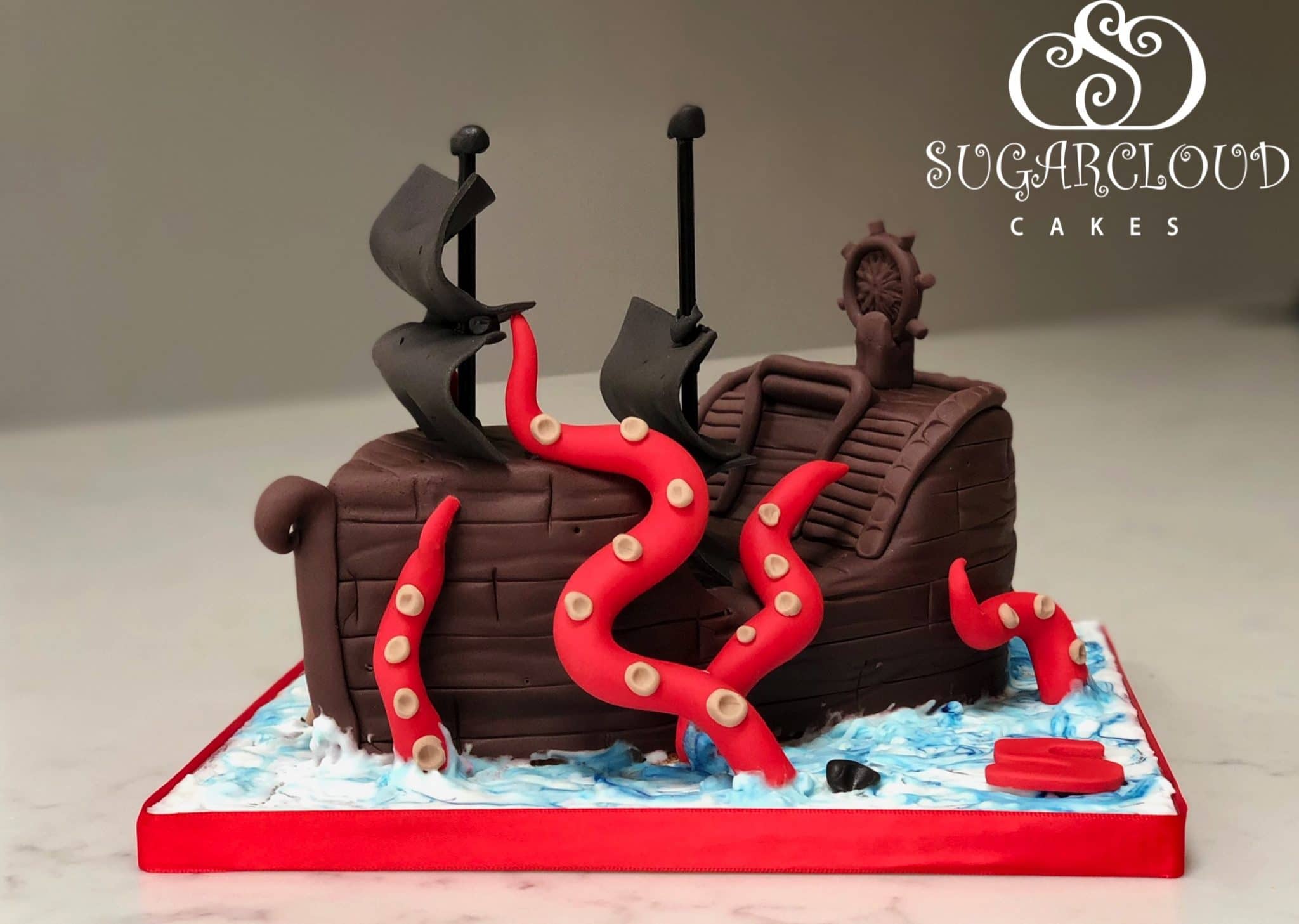 A 5th Birthday Pirate Ship Cake, Willaston