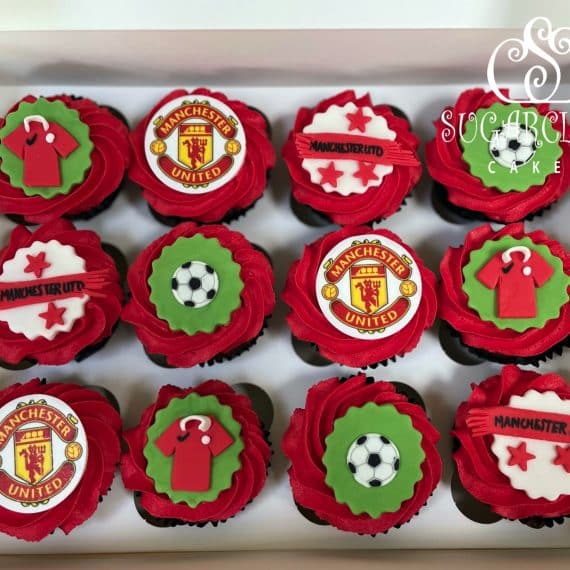 Red Velvet Manchester United Cupcakes, Crewe