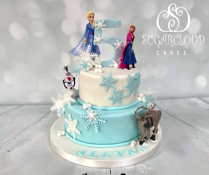 A 5th Birthday Frozen Themed Cake, Crewe