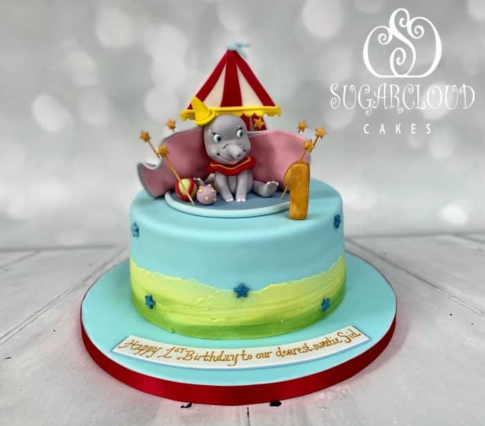 A Dumbo Themed 1st Birthday Cake, Nantwich