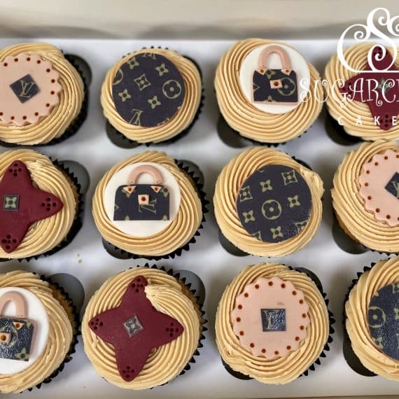 Louis Vuitton cupcakes! These - Custom Cakes By Melissa