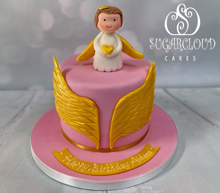 An Angelic Themed Birthday Cake for Aideen, Wistaston