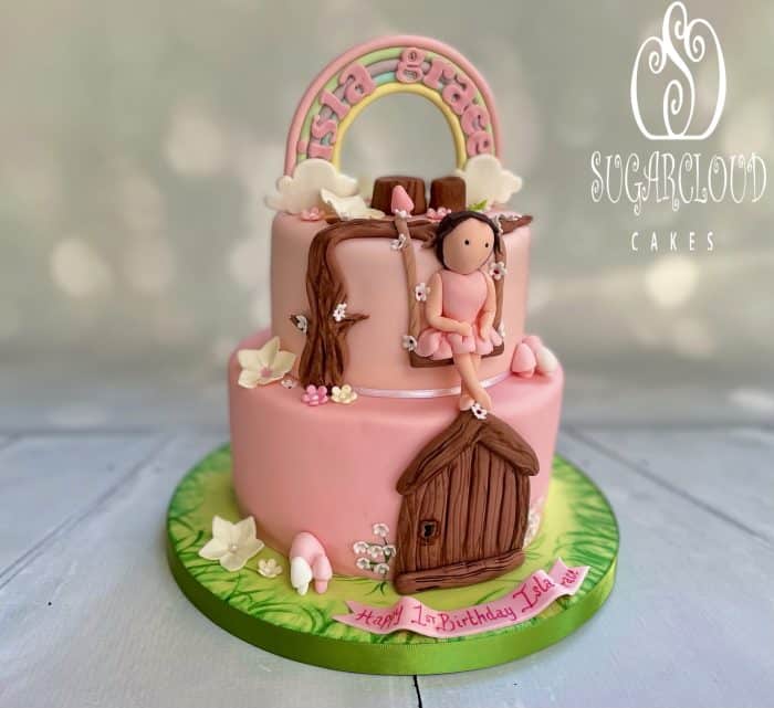 An Enchanted Forest Themed 1st Birthday Cake, Nantwich