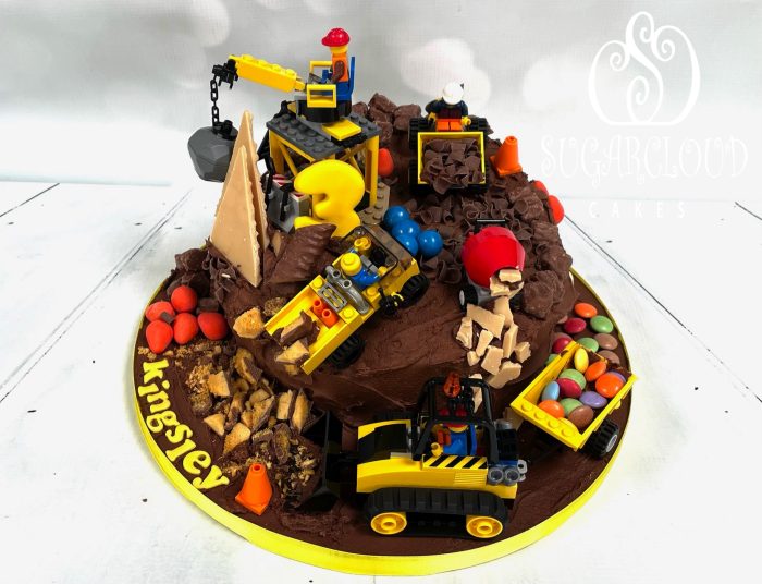 A Chocolate Overloaded Building Site with Lego for Kingsley's 3rd Birthday, Nantwich