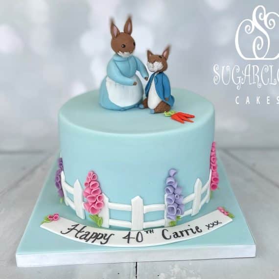 Carrie's Peter Rabbit Themed 40th Birthday Cake, The Cheshire Cat, Nantwich