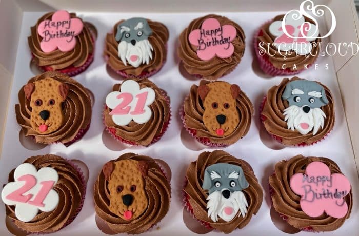 Dog Themed 21st Birthday Cupcakes, Nantwich