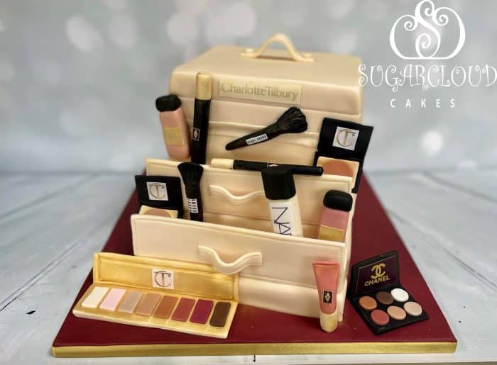 A Charlotte Tilbury Themed Special Birthday Cake, The Crown Hotel, Nantwich