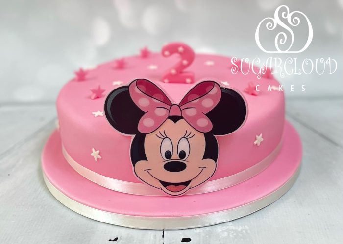A Minnie Mouse Themed 2nd Birthday Cake, Crewe