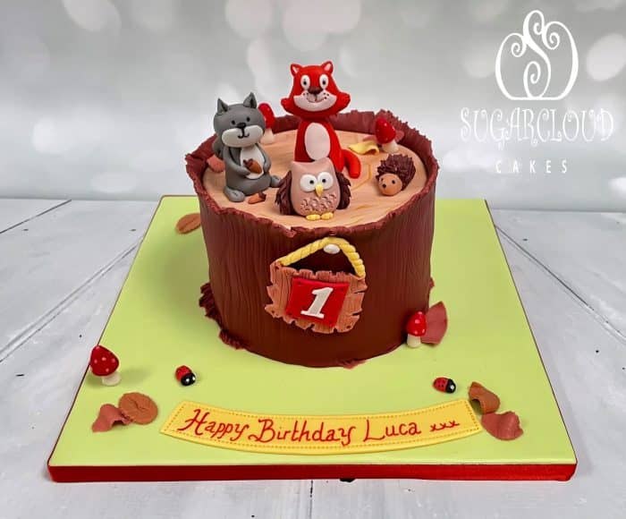 A Woodland Themed 1st Birthday Cake, Nantwich