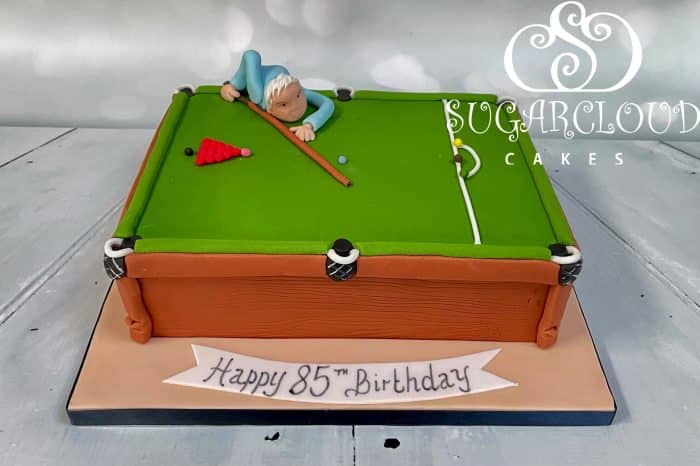 A Snooker Themed 85th Birthday Cake, Willaston