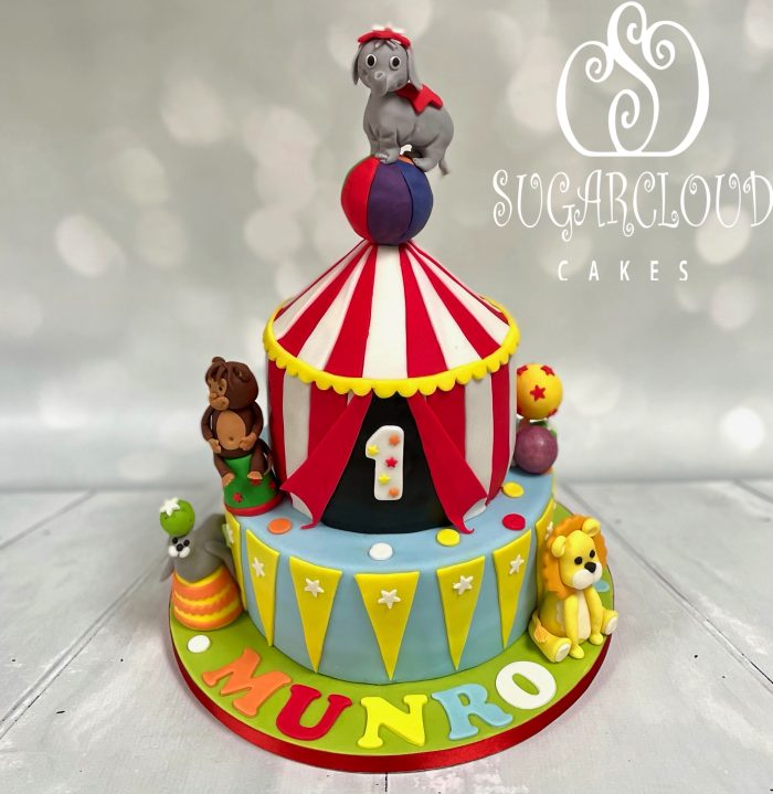 A Circus Themed 1st Birthday Cake, Wistaston