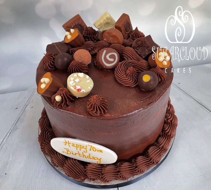 A Hotel Chocolat 70th Birthday Cake, Nantwich