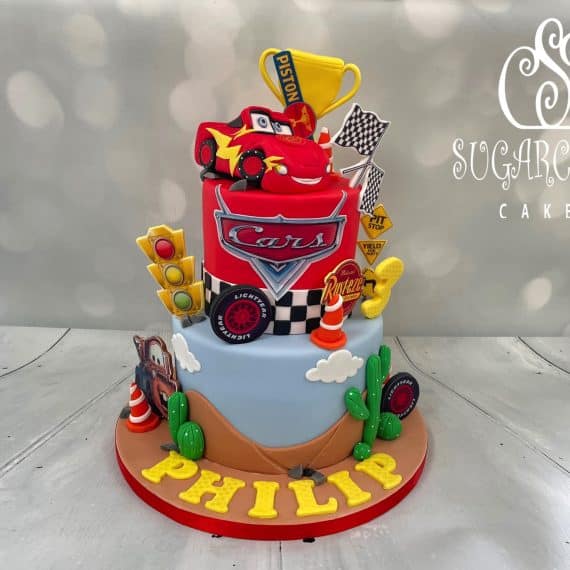 A Cars Themed Birthday Cake, Crewe