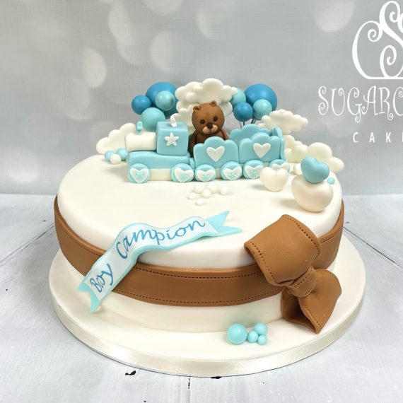 A Baby Boy's Baby Shower Cake, Crewe