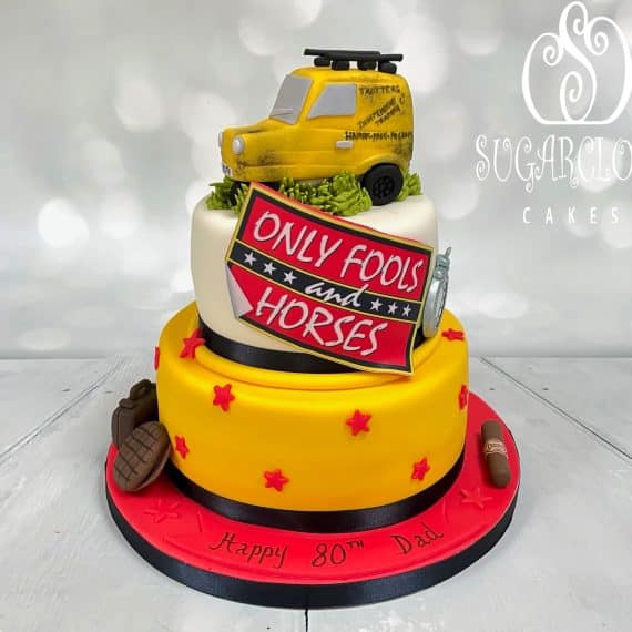 An Only Fools and Horses Themed 80th Birthday Cake, Audlem