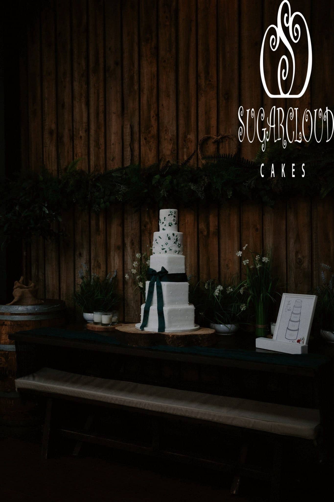 M & S's Wedding Cake, Cheshire Woodland Weddings, Northwich