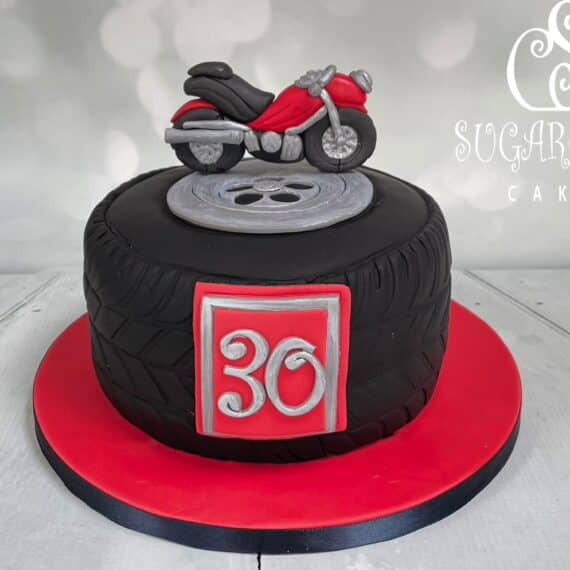 A Motorbike Themed 30th Birthday Cake, Nantwich