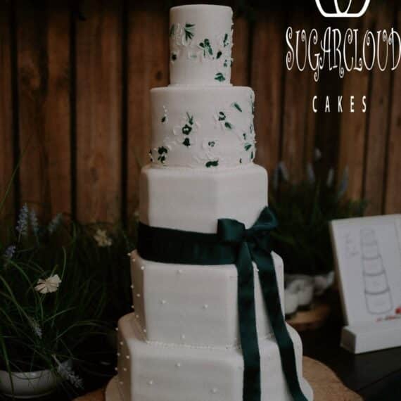 M & S's Wedding Cake, Cheshire Woodland Weddings, Northwich